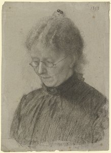 Luise Scholderer läser av Otto Scholderer