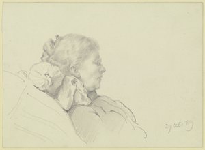 Luise Scholderer läser av Otto Scholderer
