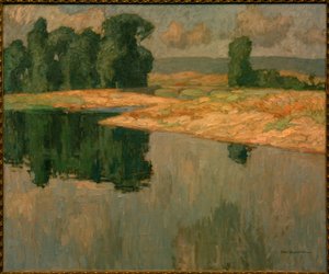 Landskap med Sarnaus bro av Otto Ubbelohde