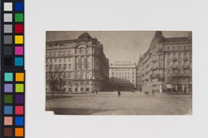 1:a distriktet, Georg-Coch-Platz 2 - Postsparebankens kontor - Vy från Stubenring av Otto Wagner