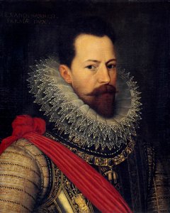Porträtt av kondottiären Alexander (Alessandro) Farnese, hertig av Parma, guvernör i Nederländerna (1545-1592) Målning av Octavius ​​Van Veen (eller Vaenius eller Venius) (1556-1629) 1585 cirka sön. 0,58 X 0,48 m Bryssel, Museum of Royal Fine Arts