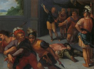 Halshuggningen av Claudius Paulus och tillfångatagandet av Julius Civilis Halshuggning av Julius Paulus och fängelse av Claudius Civilis en av en serie om tolv om batavernas uppror mot romarna
