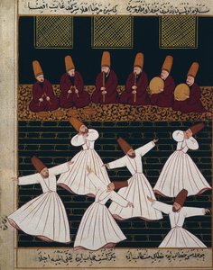 Ritual av virvlande dervischer i Konya