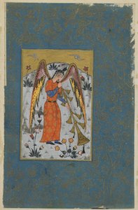 Ängeln Israfil, ca 1580-90 av Ottoman School