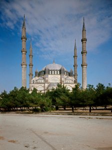 Utsikt över moskén (1575) av Ottoman School