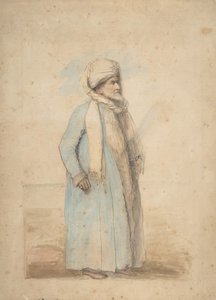 Skäggig man i orientalisk kostym, ca. 1780.