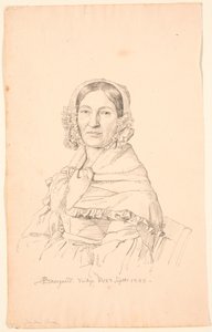 Porträtt av jungfrun Broe. av P.C. Skovgaard