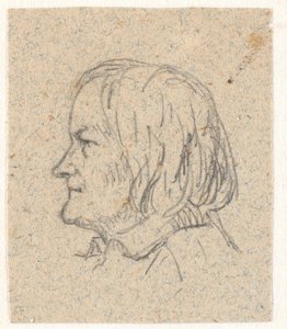 Profilporträtt av Thorvaldsen av P.C. Skovgaard