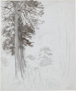Studie till "Bøgeskov i maj". av P.C. Skovgaard