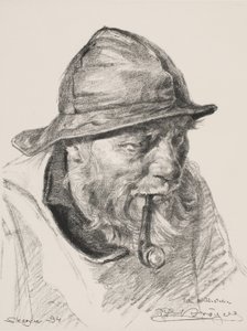 Chef för en Skagensfiskare av Peder Severin Krøyer