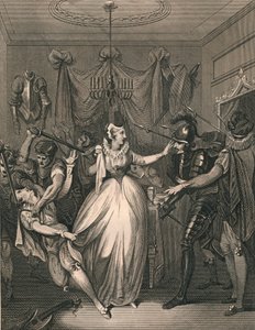 Rizzios död, 1566, 1794-1812 av P Rothwell