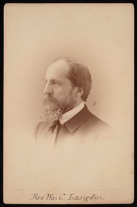 Porträtt av pastor William Chauncy Langdon 1831-1895, cirka 1881. av Pach Bros