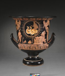 Lucanian Calyx-Krater, c.400 f.Kr. (keramik) av Painter Policoro