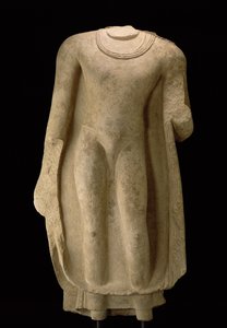 Stående figur av Buddha (huvud saknas), Gandhara