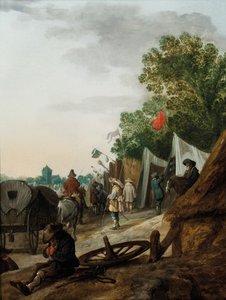 Ett militärt läger av Palamedes Palamedesz