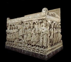 Sarkofag av Flavius ​​​​Stilicho, ca 359-408 (marmor) av Paleo Christian