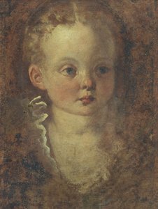 Byst av en flicka (verso), c.1588-90 (olja på duk) av Palma Il Giovane