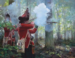 77th Highlanders, 2017 (olja på duk) av Pamela Patrick White