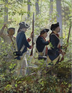 Forest Fire, 2009 (olja på duk) av Pamela Patrick White