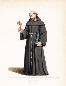 Prästdräkt: en munk franciscan