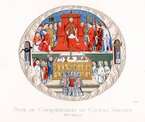Kröningen av Jean Galeas Visconti (Gian Galeazzo Visconti