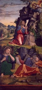 Jesus i trädgården, av Paolo Cavazzola 1486-1522)
