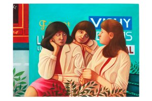 Mythologica n°6: Moirai, 2025 (olja på träpanel) av Paolo Perfranceschi