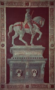 Ridmonumentet av Sir John Hawkwood (1320-94), 1436 (fresk överförd till duk) av Paolo Uccello