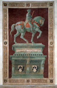 Begravningsmonument till Sir John Hawkwood - Fresco av Paolo Uccello