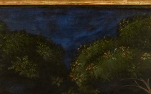 Jakten i skogen, c.1465-70 olja på paneldetalj av 100861 av Paolo Uccello