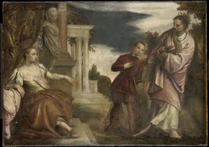 Valet mellan dygd och passion av Paolo Veronese (follower of)