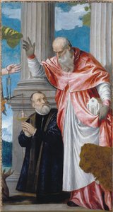 Sankt Hieronymus och en donator av Paolo Veronese