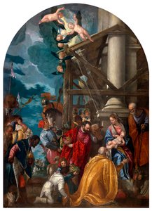 Tillbedjan av Magi. av Paolo Veronese