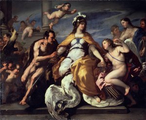 "Love and the Vices Disarm Judgement", sent 1600-tal eller tidigt 1700-tal av Paolo de