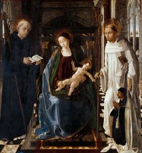 Jungfrun av riddaren av Montesa av Paolo de San Leocadio