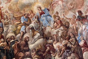 Fresker som skildrar Sankt Cataldos liv av Paolo di Matteis