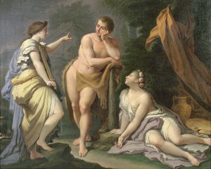 The Choice of Hercules (olja på duk)