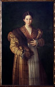 Antea Representation av Sthenebees hustru till kung Proetos, hon blir kär i Bellerophon (Porträtt av Stheneboea eller Stheneboia, gemål av Proteus) - Målning av Girolamo Francesco Maria Mazzola dit Parmigianino eller Parmesanen (1503-1540) 15530 Mus
