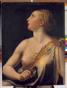 Roman Lucrezia, av Girolamo Francesco Maria Mazzola känd som il Parmigianino