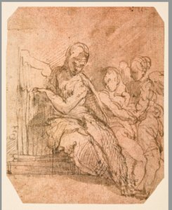 Saint Cecilia (höger) av Parmigianino