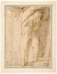 Studie för ben av Johannes Döparen av Parmigianino