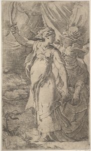 Judith, tidigt 1500-tal. av Parmigianino