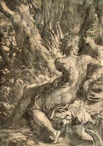 Älskare, c1527. av Parmigianino