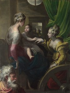 Saint Catherines mystiska äktenskap, ca. 1527-1530 av Parmigianino