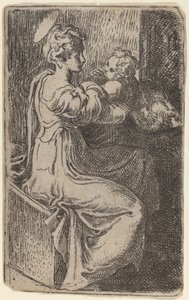 Jungfru och barn av Parmigianino