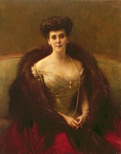 Porträtt av prinsessan O.V. Paley (grevinnan Hohenfelsen), 1902-04