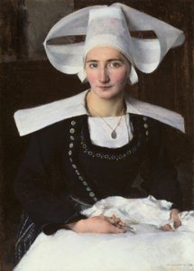 Kvinna från Bretagne av Pascal Adolphe Jean Dagnan Bouveret