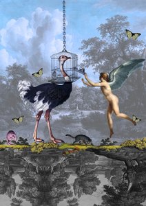 En surrealistisk dröm om en strutsängel