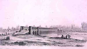 Allah Verdi Khan Bridge, i Isfahan, från 
