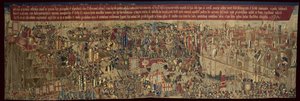 Pastrana-gobelängerna, tillverkning i Tournai, troligen från Passchier Greniers verkstad, ca 1471 - 1475 (gobeläng)